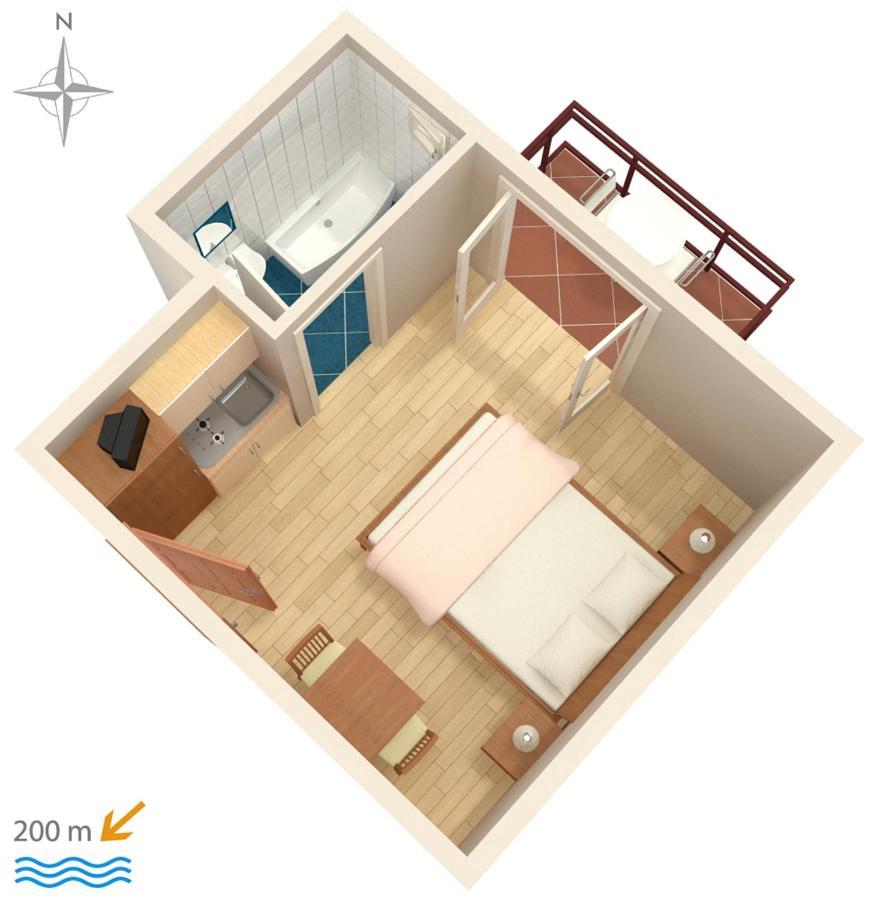 Apartments With A Parking Space Baska Voda, Makarska - 6773 外观 照片